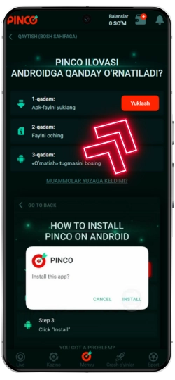 pinco casino Android